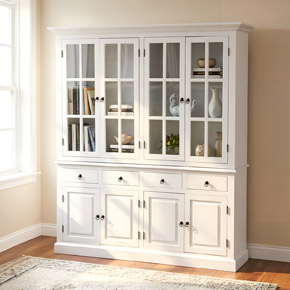 white furniture,white buffet